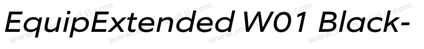 EquipExtended W01 Black字体转换